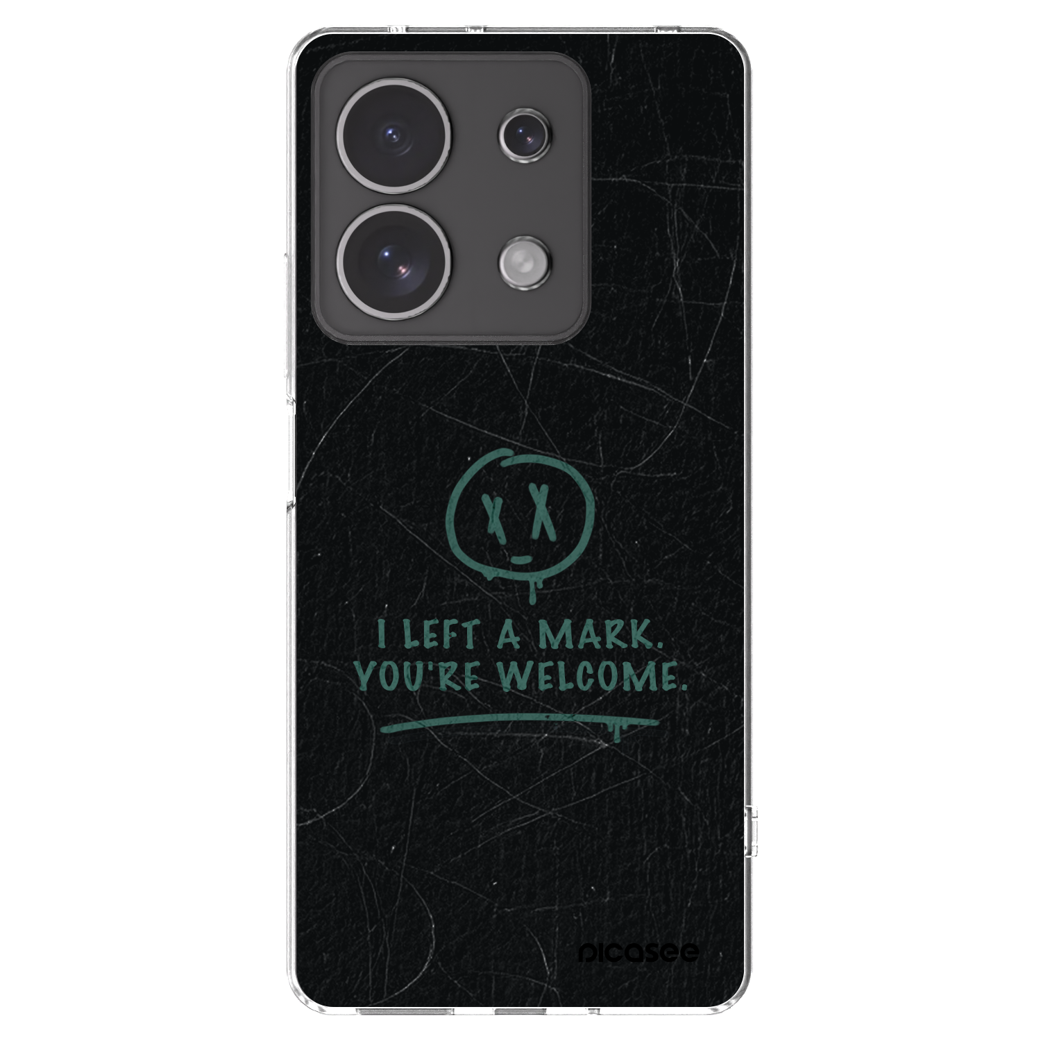 Picasee Xiaomi Redmi Note 13 4G Hülle - Transparentes Silikon - LEFT A MARK