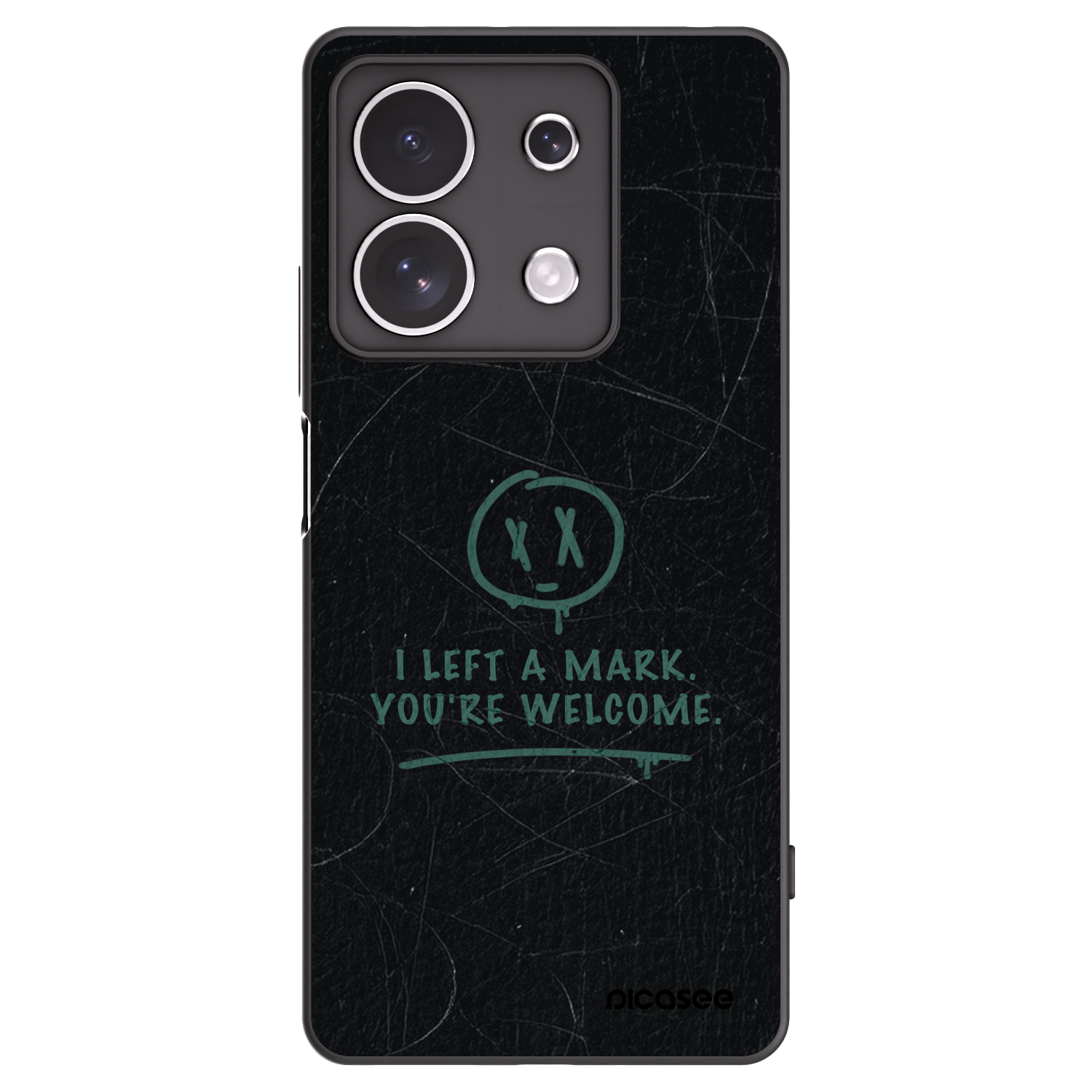 Picasee Xiaomi Redmi Note 13 4G Hülle - Schwarzes Silikon - LEFT A MARK