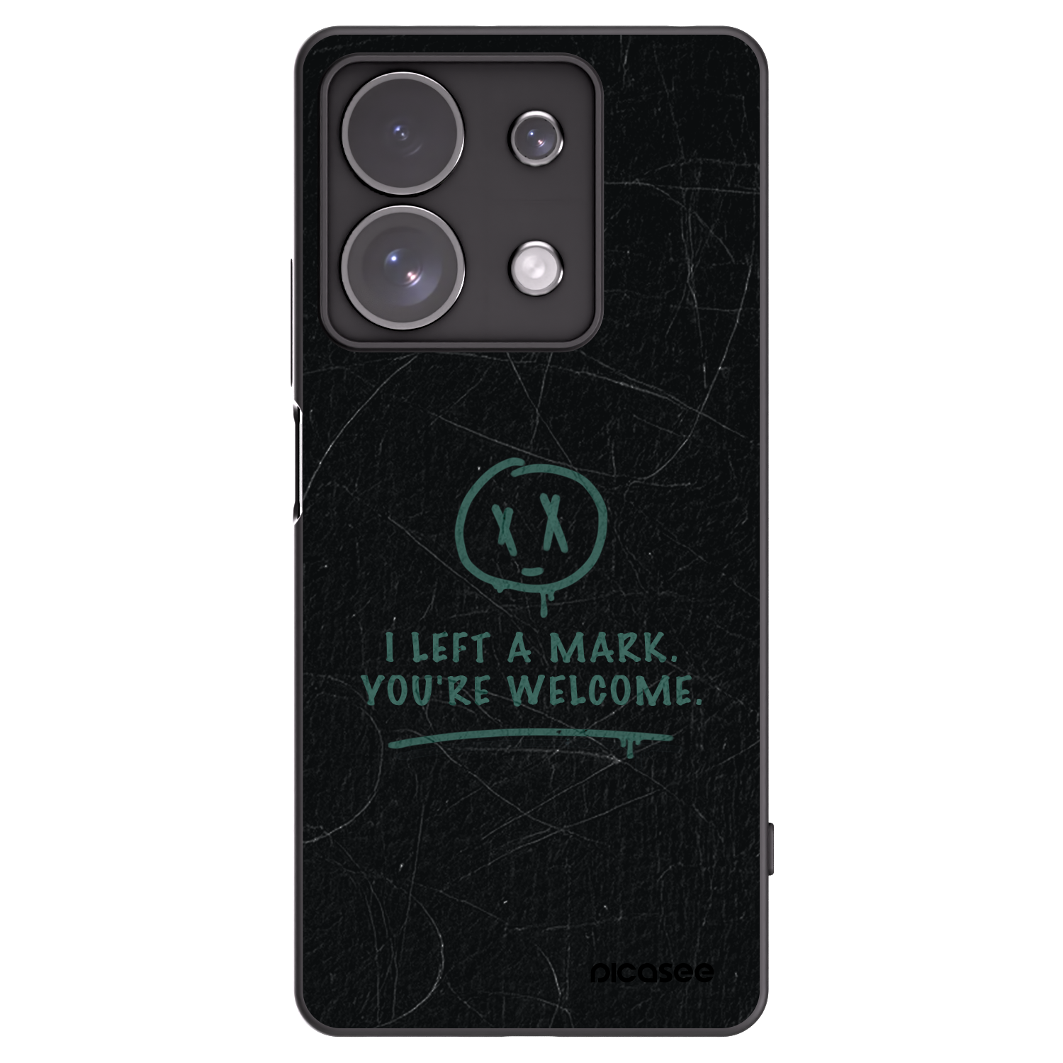Picasee Xiaomi Redmi Note 13 Pro 4G Hülle - Schwarzes Silikon - LEFT A MARK
