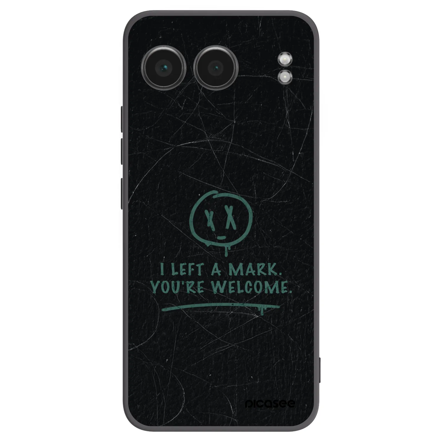 Picasee OnePlus Nord 4 Hülle - Schwarzes Silikon - LEFT A MARK