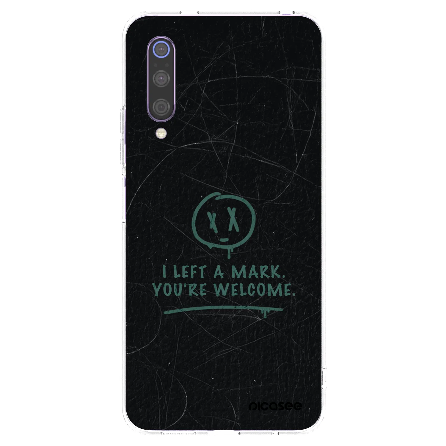 Picasee Xiaomi Mi 9 Hülle - Transparentes Silikon - LEFT A MARK