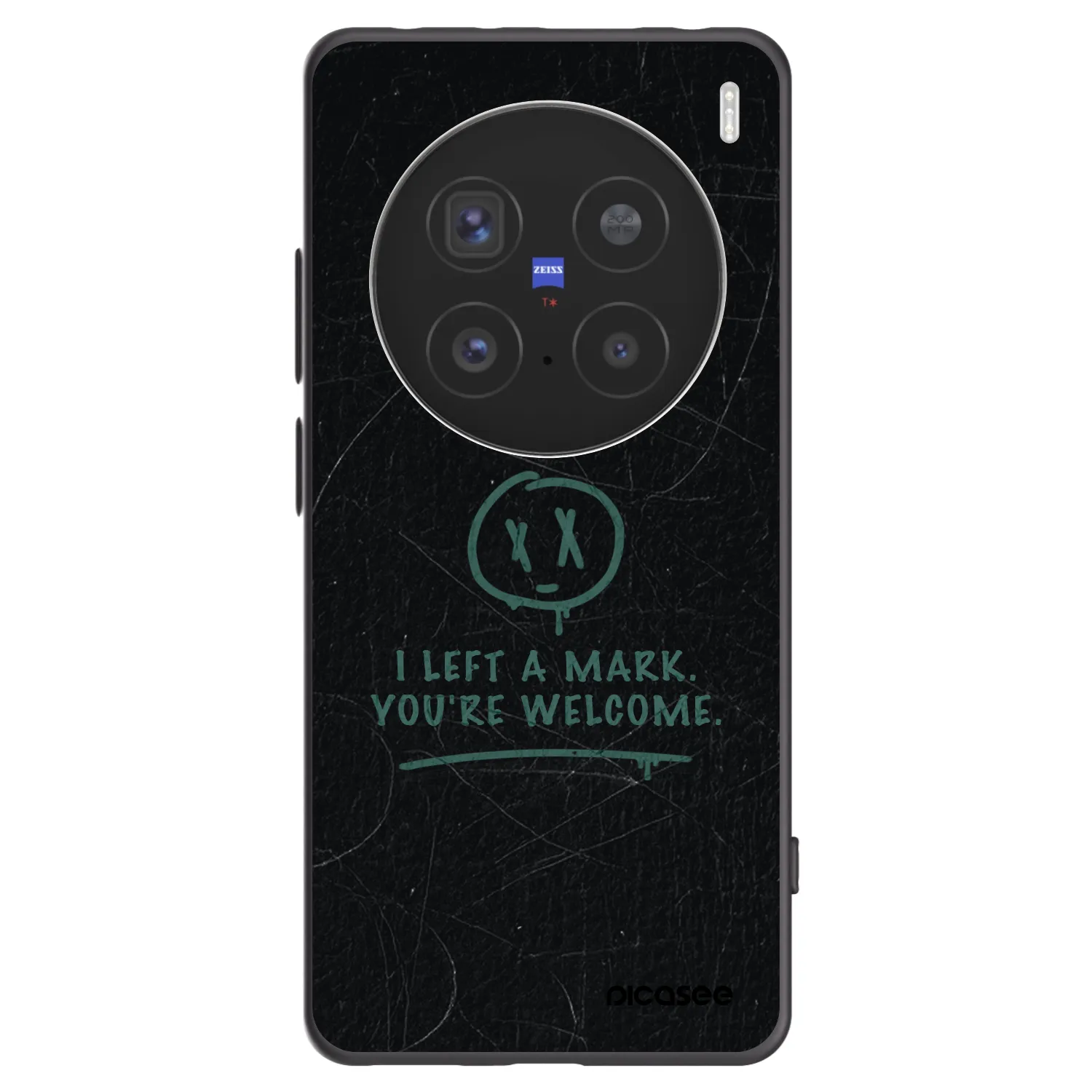 Picasee Vivo X200 Pro Hülle - Schwarzes Silikon - LEFT A MARK