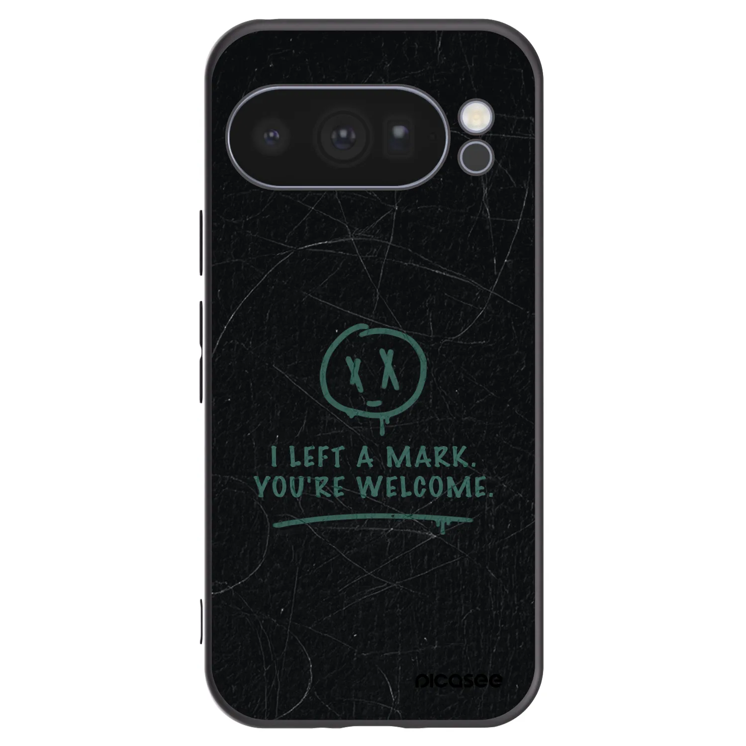 Picasee Google Pixel 10 Pro Hülle - Schwarzes Silikon - LEFT A MARK