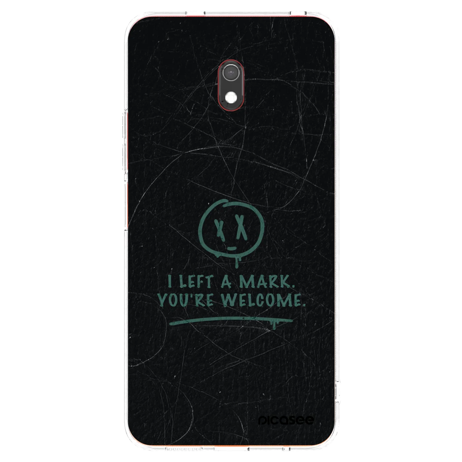 Picasee Xiaomi Redmi 8A Hülle - Transparentes Silikon - LEFT A MARK