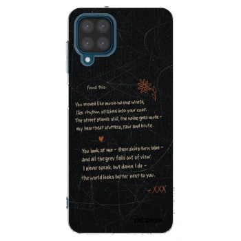Picasee Samsung Galaxy A12 A125F Hülle - Transparentes Silikon - POET