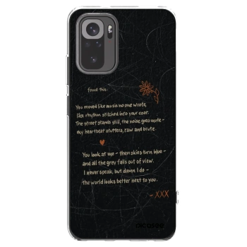 Picasee Xiaomi Redmi Note 10 Hülle - Transparentes Silikon - POET