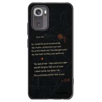 Picasee Xiaomi Redmi Note 10 Hülle - Schwarzes Silikon - POET