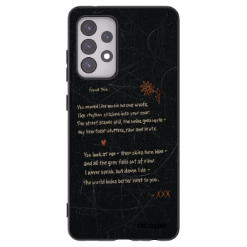 Picasee Samsung Galaxy A52 5G A525F Hülle - Schwarzes Silikon - POET