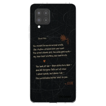Picasee Samsung Galaxy A42 A426B Hülle - Transparentes Silikon - POET