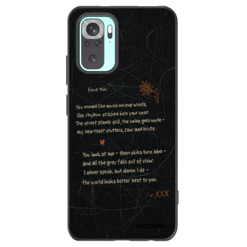 Picasee Xiaomi Redmi Note 10 Pro Hülle - Schwarzes Silikon - POET