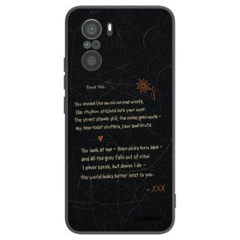 Picasee Xiaomi Poco F3 Hülle - Schwarzes Silikon - POET