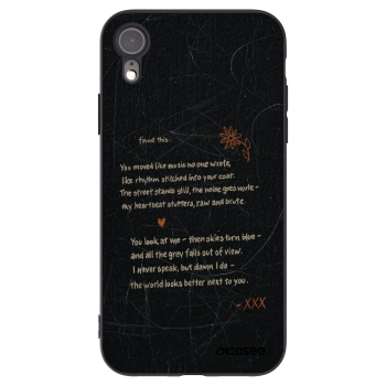 Picasee Apple iPhone XR Hülle - Schwarzes Silikon - POET