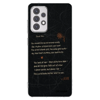 Picasee Samsung Galaxy A52s 5G A528B Hülle - Transparentes Silikon - POET