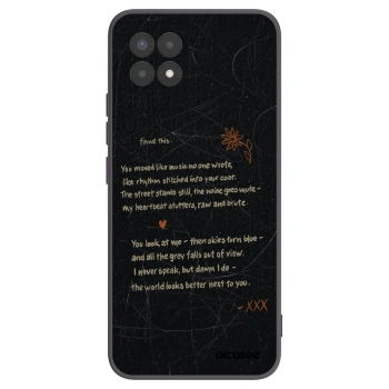 Picasee Realme 8i Hülle - Schwarzes Silikon - POET