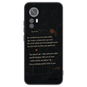 Picasee Xiaomi 12 Hülle - Schwarzes Silikon - POET
