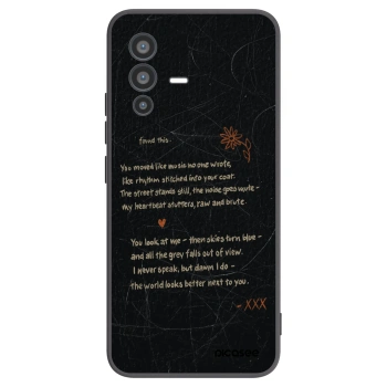 Picasee Vivo V23 5G Hülle - Schwarzes Silikon - POET