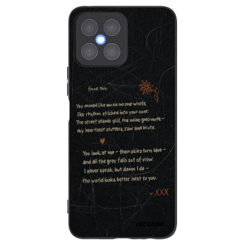 Picasee Honor X8 4G Hülle - Schwarzes Silikon - POET