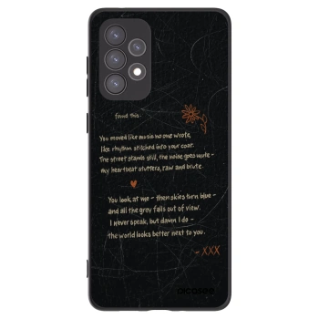 Picasee Samsung Galaxy A73 5G Hülle - Schwarzes Silikon - POET