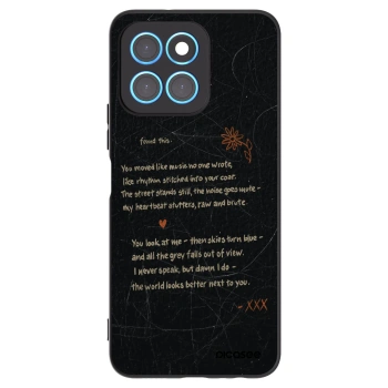 Picasee Honor X6 Hülle - Schwarzes Silikon - POET