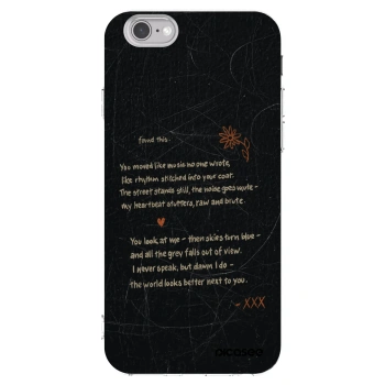 Picasee Apple iPhone 6/6S Hülle - Transparentes Silikon - POET