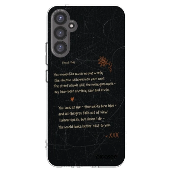 Picasee Samsung Galaxy A34 5G A346B Hülle - Transparentes Silikon - POET
