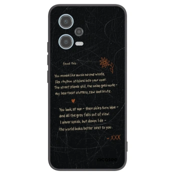 Picasee Xiaomi Redmi Note 12 5G Hülle - Schwarzes Silikon - POET