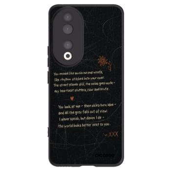 Picasee Honor 90 5G Hülle - Schwarzes Silikon - POET