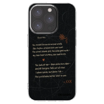 Picasee Apple iPhone 15 Pro Hülle - Transparentes Silikon - POET