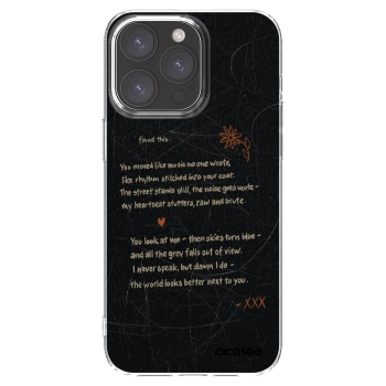 Picasee Apple iPhone 15 Pro Max Hülle - Transparentes Silikon - POET