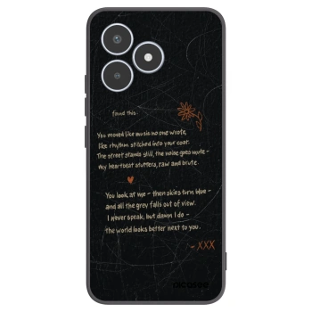 Picasee Realme C53 Hülle - Schwarzes Silikon - POET