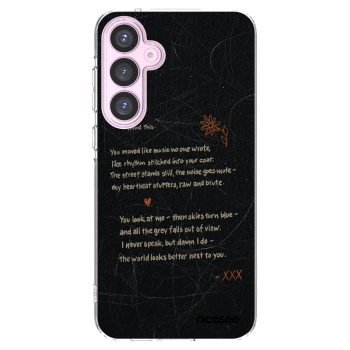 Picasee Samsung Galaxy A55 5G A556B Hülle - Transparentes Silikon - POET