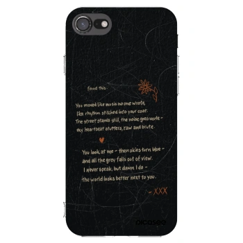 Picasee Apple iPhone 7 Hülle - Transparentes Silikon - POET