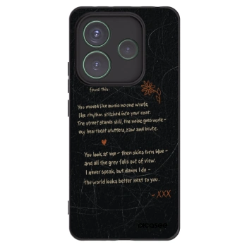 Picasee Xiaomi Redmi Note 14 5G Hülle - Schwarzes Silikon - POET