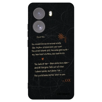 Picasee Xiaomi Poco X7 Hülle - Schwarzes Silikon - POET