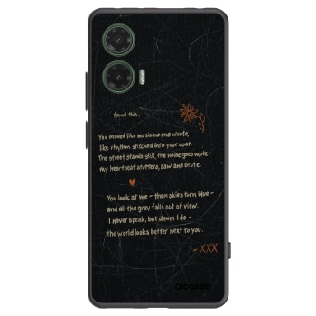 Picasee Motorola Moto G35 5G Hülle - Schwarzes Silikon - POET