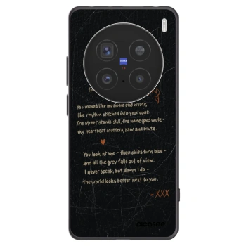 Picasee Vivo X200 Pro Hülle - Schwarzes Silikon - POET