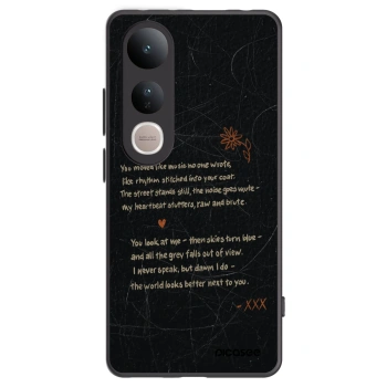 Picasee Vivo V50 Lite 5G Hülle - Schwarzes Silikon - POET