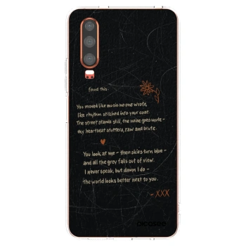 Picasee Huawei P30 Hülle - Transparentes Silikon - POET