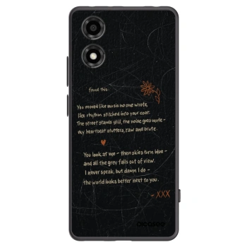 Picasee Motorola Moto E14 Hülle - Schwarzes Silikon - POET