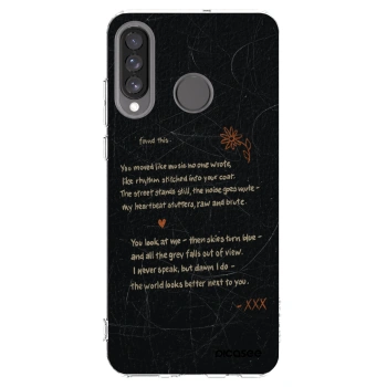 Picasee Huawei P30 Lite Hülle - Transparentes Silikon - POET