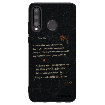 Picasee Huawei P30 Lite Hülle - Schwarzes Silikon - POET