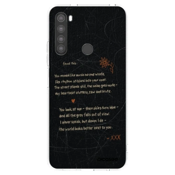 Picasee Xiaomi Redmi Note 8 Hülle - Transparentes Silikon - POET