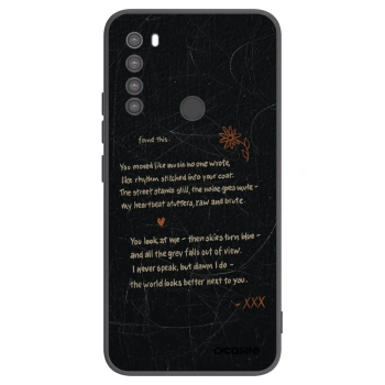 Picasee Xiaomi Redmi Note 8 Hülle - Schwarzes Silikon - POET