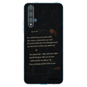 Picasee Huawei Nova 5T Hülle - Transparentes Silikon - POET