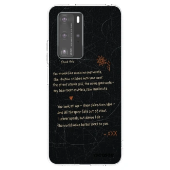 Picasee Huawei P40 Pro Hülle - Transparentes Silikon - POET
