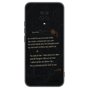 Picasee Xiaomi Redmi Note 9S Hülle - Schwarzes Silikon - POET