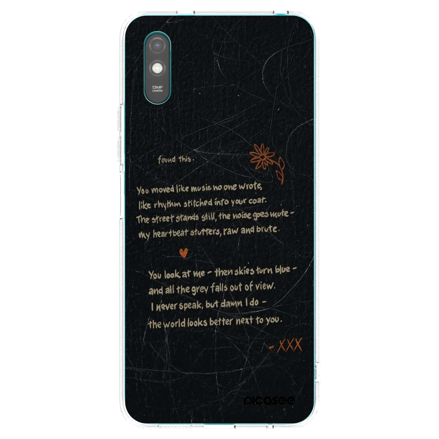 Picasee Xiaomi Redmi 9A Hülle - Transparentes Silikon - POET