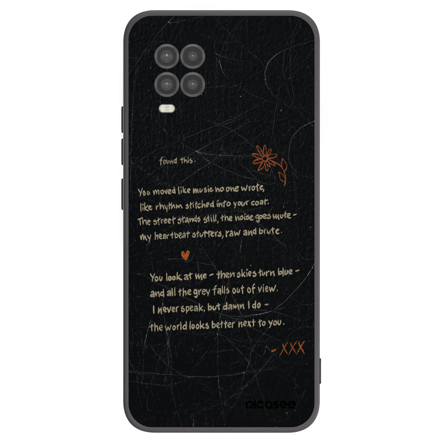 Picasee Xiaomi Mi 10 Lite Hülle - Schwarzes Silikon - POET