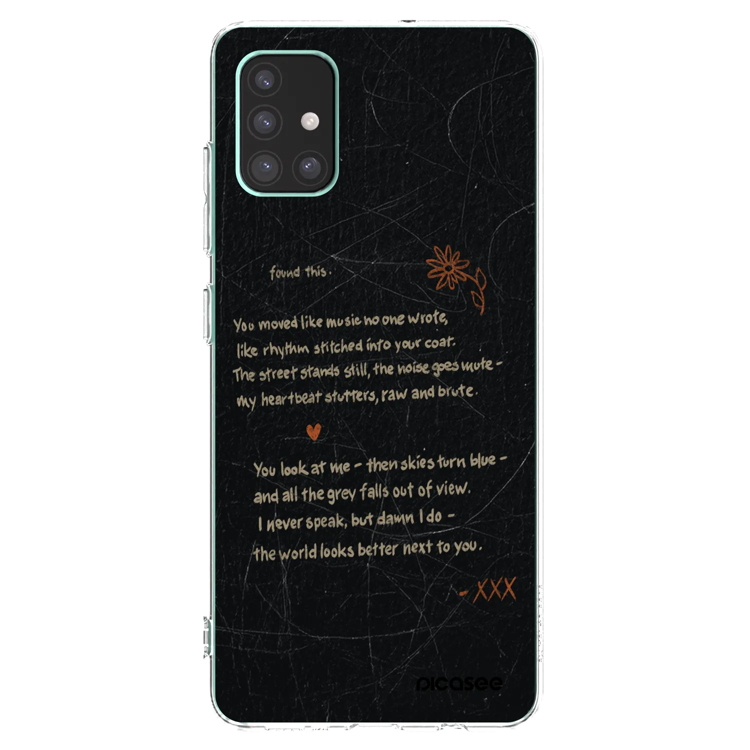 Picasee Samsung Galaxy M51 M515F Hülle - Transparentes Silikon - POET