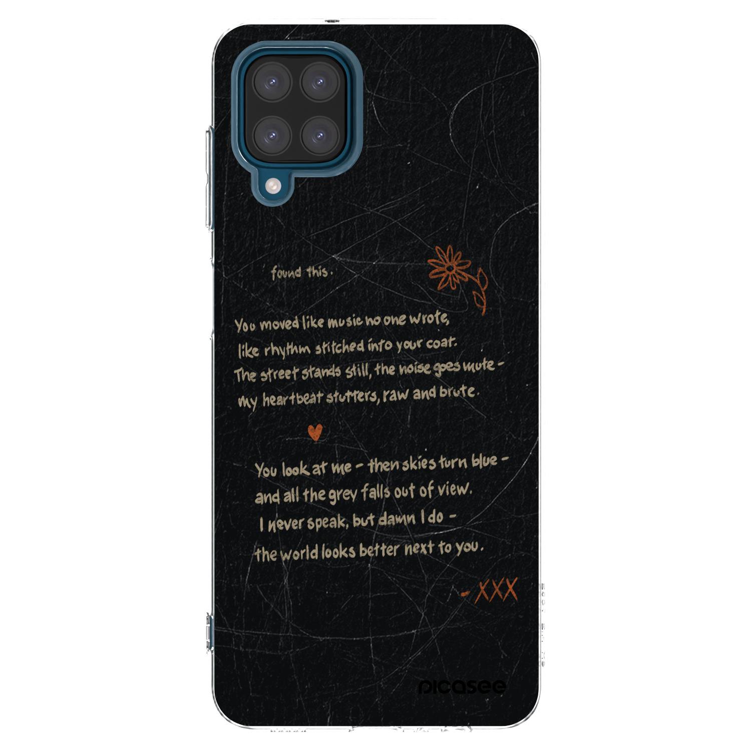 Picasee Samsung Galaxy A12 A125F Hülle - Transparentes Silikon - POET